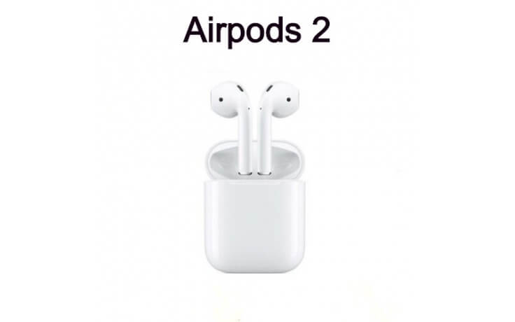 AirPods mit Ladecase (2. Generation), In-ear Kopfhörer Bluetooth Weiß